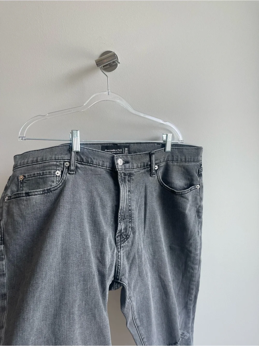 Abercrombie & Fifth Athletic Skinny Strecth Grey Jeans
